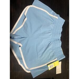 All in Motion Women's Size Small Woven Mid Rise Run Shorts 3" Light Blue